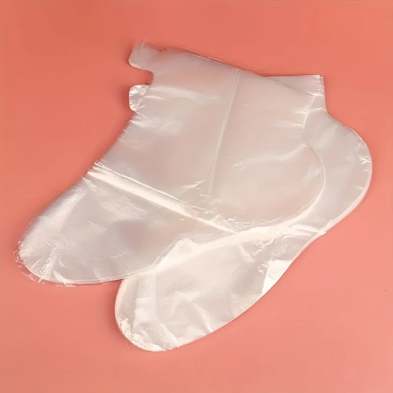 100Pcs/pack Individually‑Packed Moisturizing Foot Mask Socks, Exfoliating Hydrating Foot Care Socks for Cracked Heels view 5