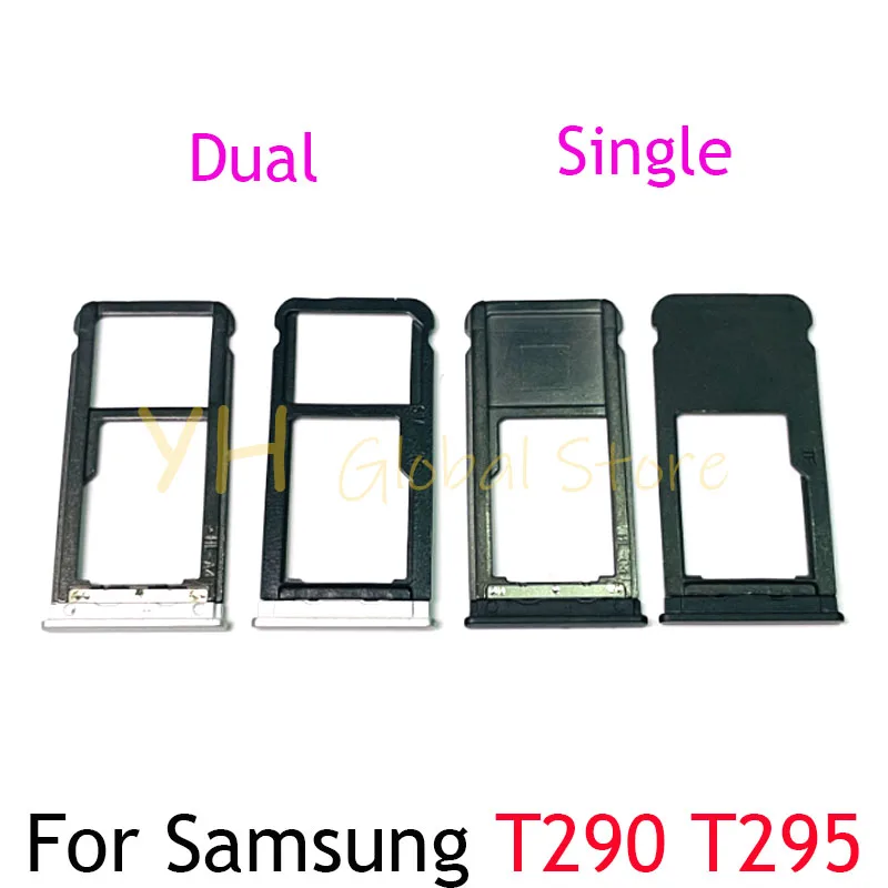 Sim Card Slot Tray Holder, Peças de reparo, Samsung Galaxy Tab A 8.0 ", SM-T290, SM-T295, T290, T295, 5pcs