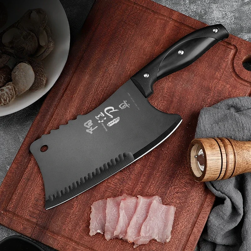 Kitchen knife New knives for Chinese chefs Chinese kitchen knife, blade knife - cutting meat, chopping small bone knife-1pcs
