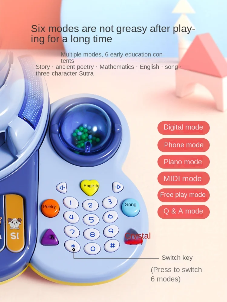 Yy Telephone Simulation Landline Baby Button Music Early Education Phone Toy