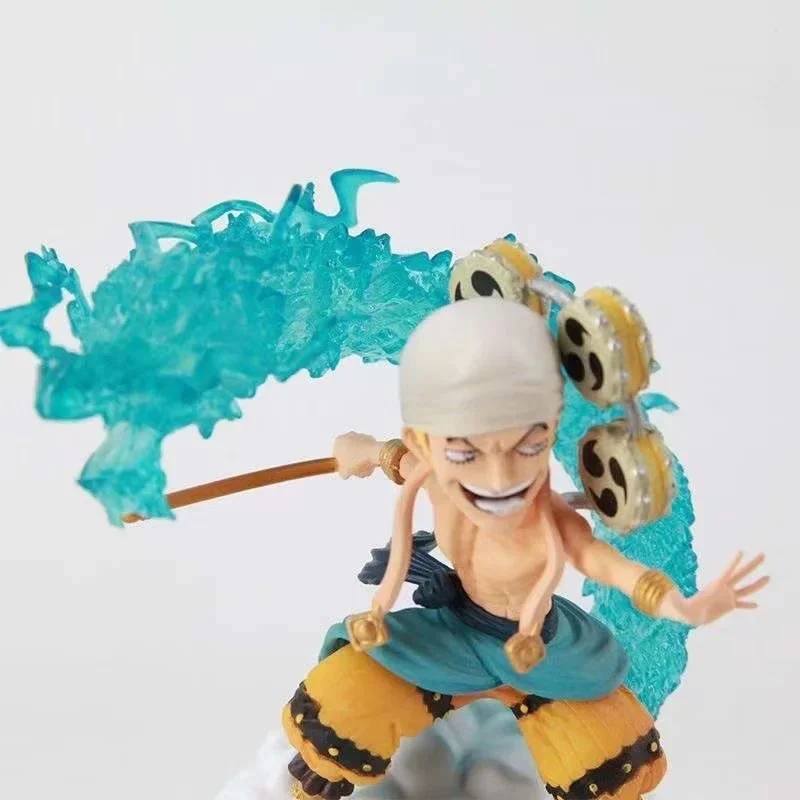 11Cm One Piece Anime Figure Enel Sky Island Duel Q-Version Pvc Model Statue Desktop Decoration Collection Doll Birthday Present