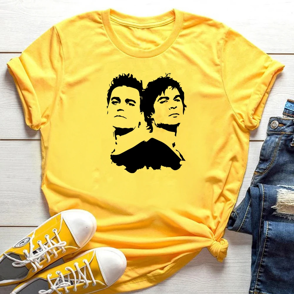 Damon and Stefan Brothers Graphic Tee Vampire Diares TV Series Inspired Shirt Salvatore Brothers Mystic Falls T-shirt Unisex Top