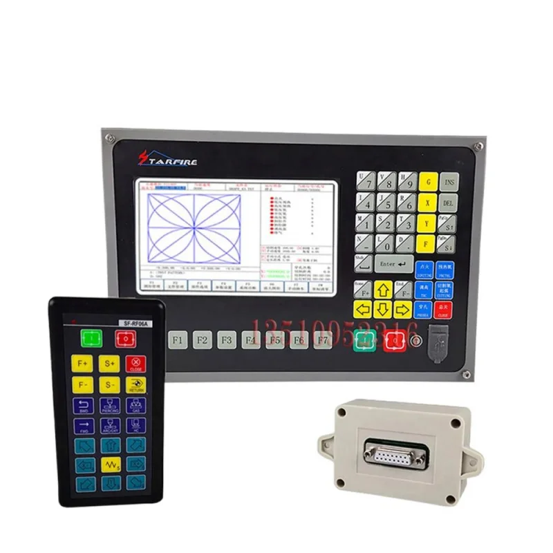 Cnc 2axis Sf-2100c Plasma Cutting Machine System sf-rf06a Wireless Remote Control receiver F2100c Numerical Control Controller