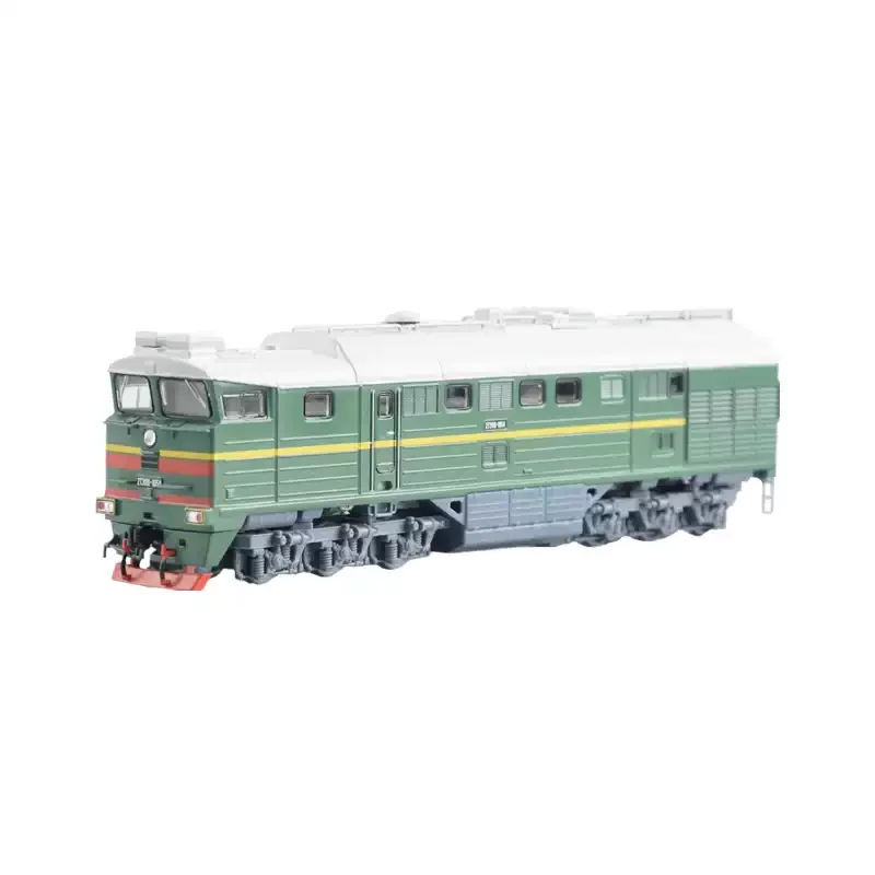 Modelo de tren soviético 2TE116, locomotora diésel dúplex de ancho, tren de carga pesada ruso, juguete de tren JLKN018, 1:87