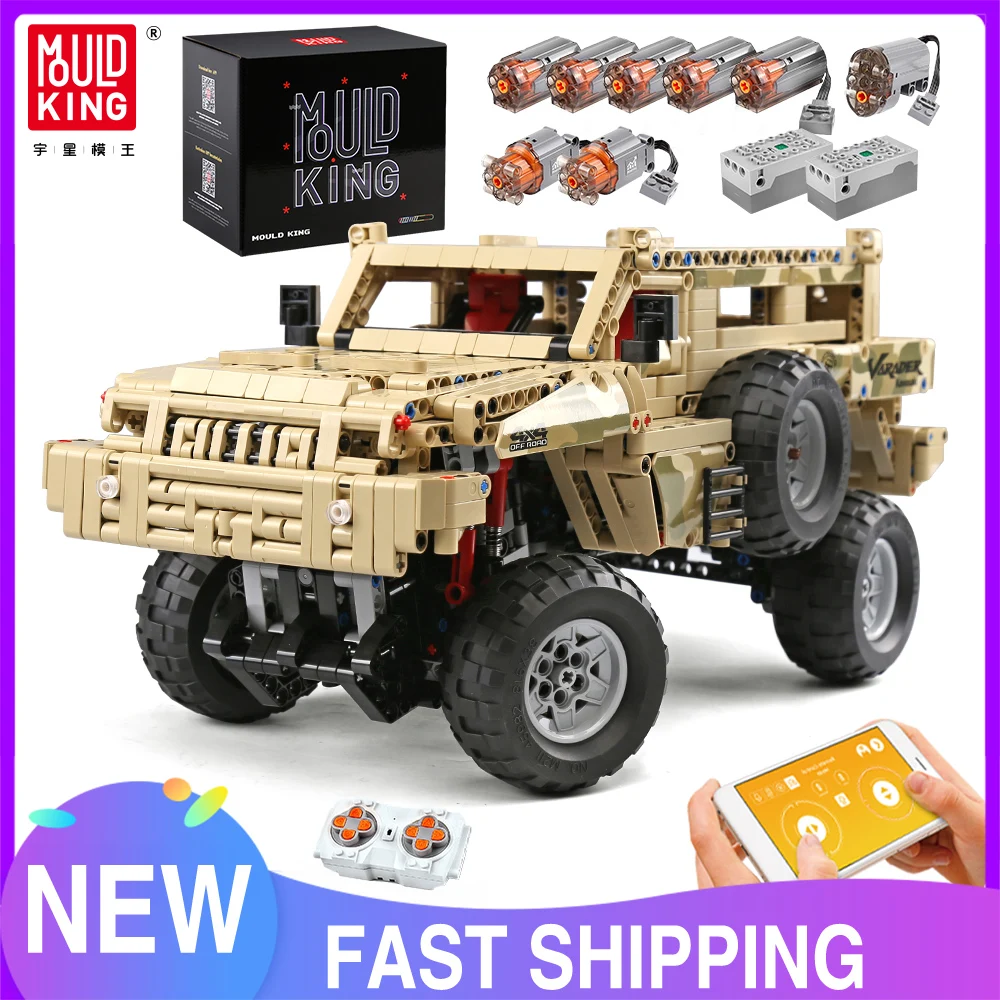 MOULD KING 13131 Technical Car Toys MOC-4731 APP&RC Motorized Marauder Model Assembly Building Blocks Bricks Kids Christmas Gift