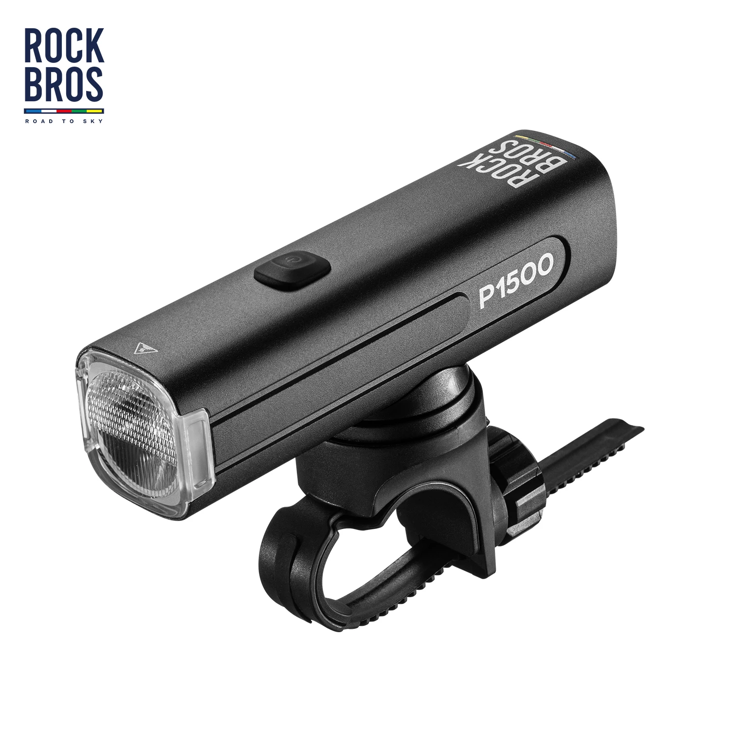

ROCKBROS ROAD TO SKY Bicycle Head Light 600-1500LM Aluminum Alloy IPX6 Waterproof Front Light Type-C Charging Bike Accessories