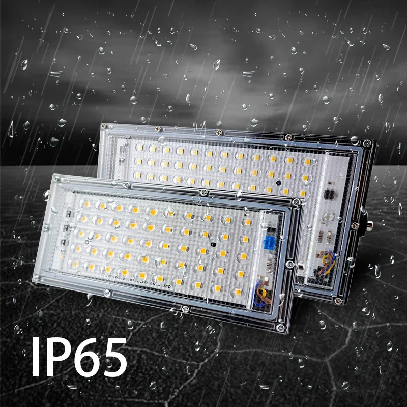 Imagem -05 - Lot Luz de Inundação 50w 100w ac 110v 220v Holofotes ao ar Livre Ip65 Impermeável Led Street Lamp Paisagem Iluminação Pcs