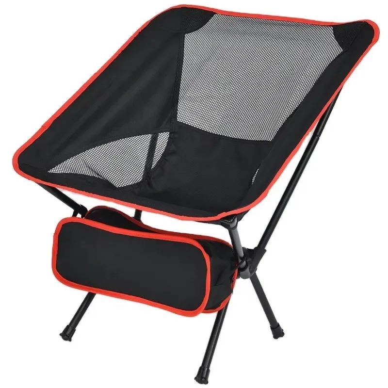for High Quality Eco Friendly Outdoor Customized Foldable Lightweight Aluminum Oxford Beach Camping Moon Chair Portable Space