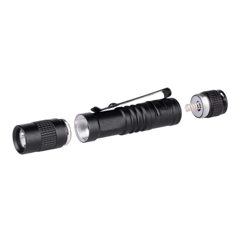 Lanterna caneta tocha super pequena mini aaa XPE-R3 lâmpada led clipe de cinto luz com-A74P