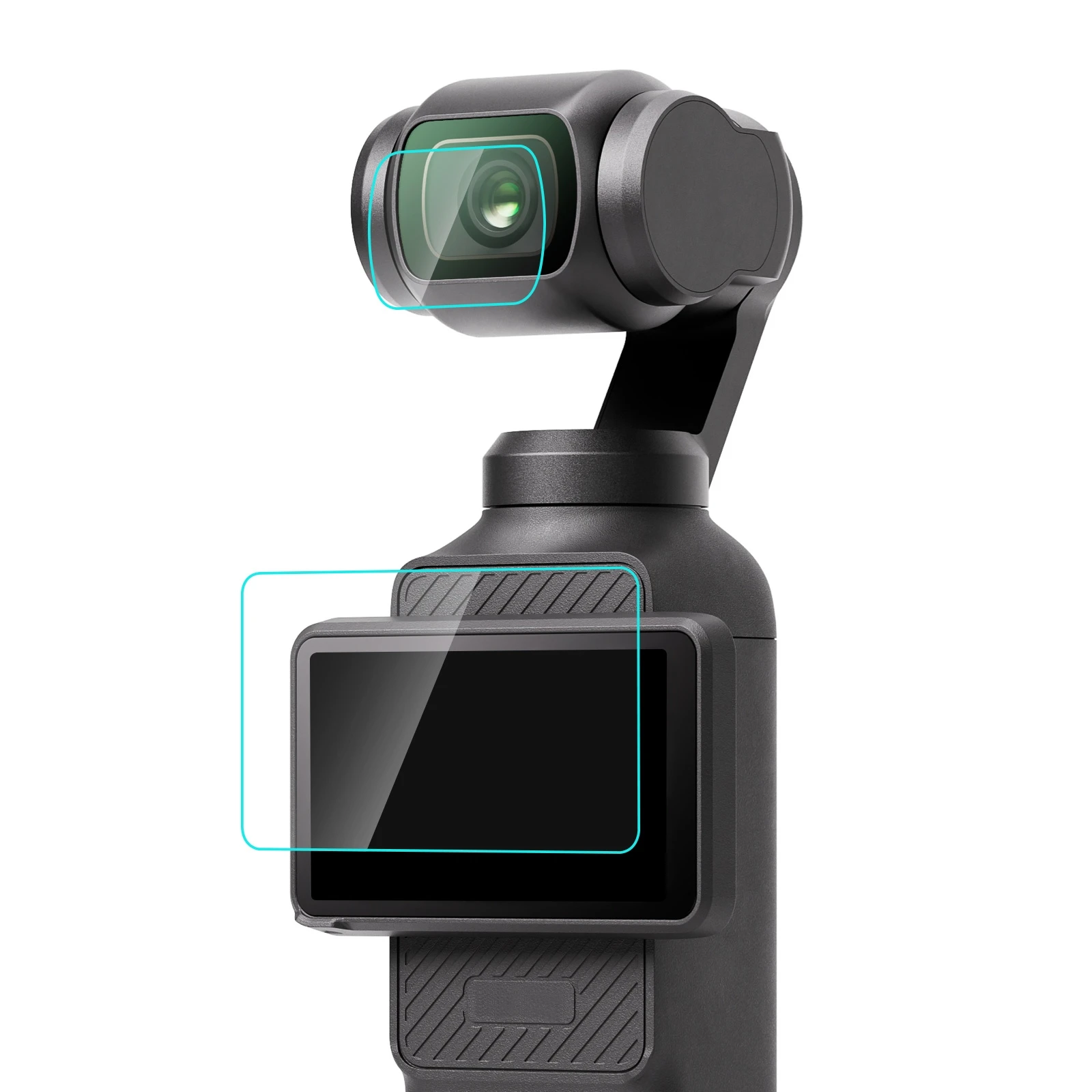 PULUZ 9H 2.5D HD gehärtetes Glas Objektivschutz + Displayschutzfolie für DJI OSMO Pocket 4/3 Schutzfolie Zubehör