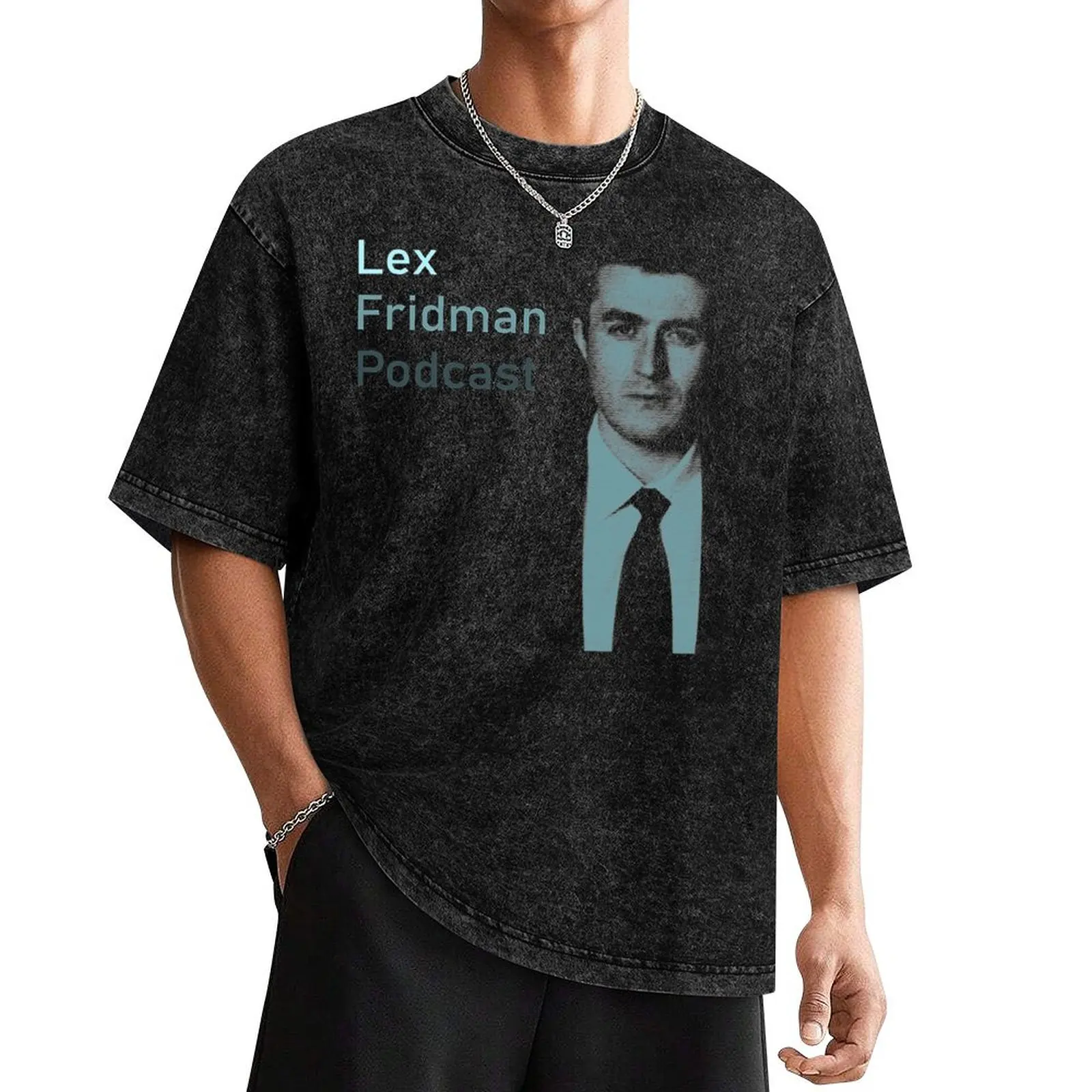 

Lex Fridman Podcast T-Shirt shirts graphic tee summer tops aesthetic clothes customs design your own plain black t shirts men