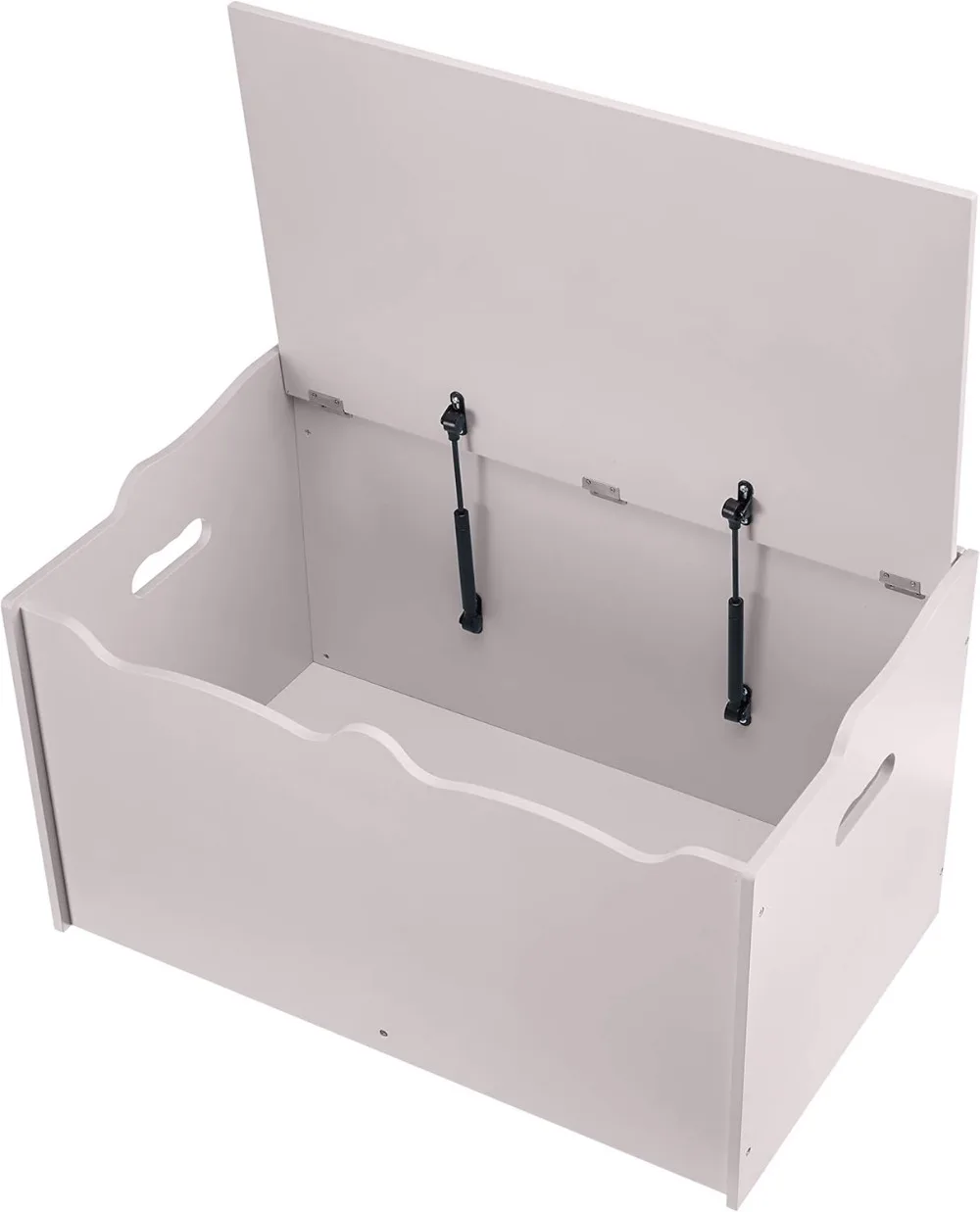 Деревянный сундук для хранения игрушек, серый, 30x18x19 дюймов, органайзер для детской комнаты