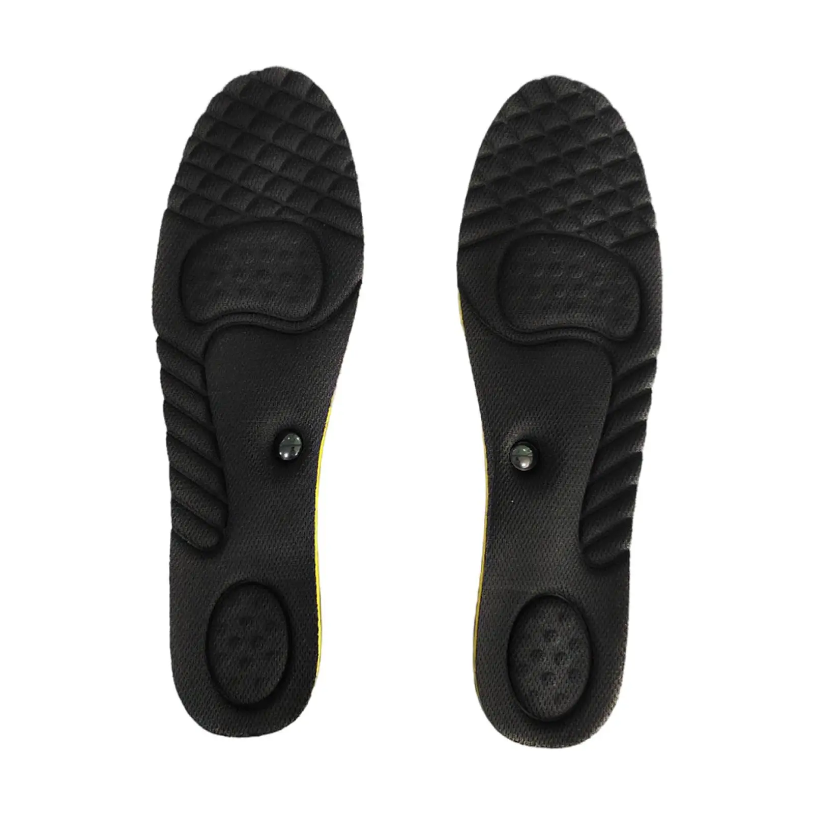 2x Massage s Foot Shoes Insert 34-43 Invisible Inner Men Arch Support Foot Massage Women Height Increase 
