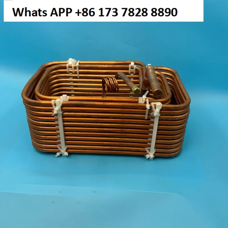 مبرد صناعي 5 ع مع مبخر لفائف نحاسية شعرية خنق، مبادل حراري لفائف نحاسية تبريد مربعة