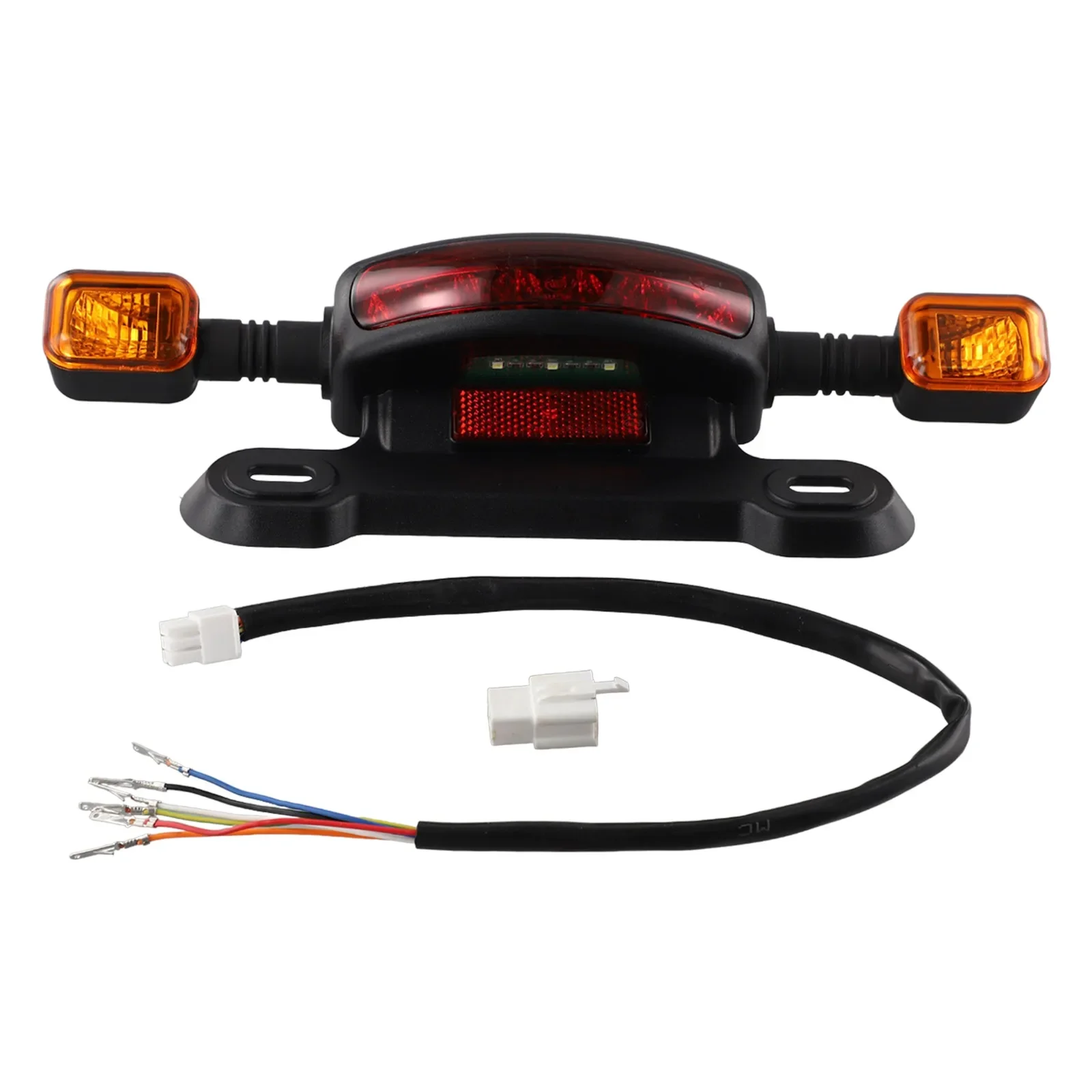 3 In 1 LED Taillight Electric Bicycle Turn Signal Rear Lamp 48V 60V 12V E-bike Rear Tail Light Indicator Cycling Modified Parts