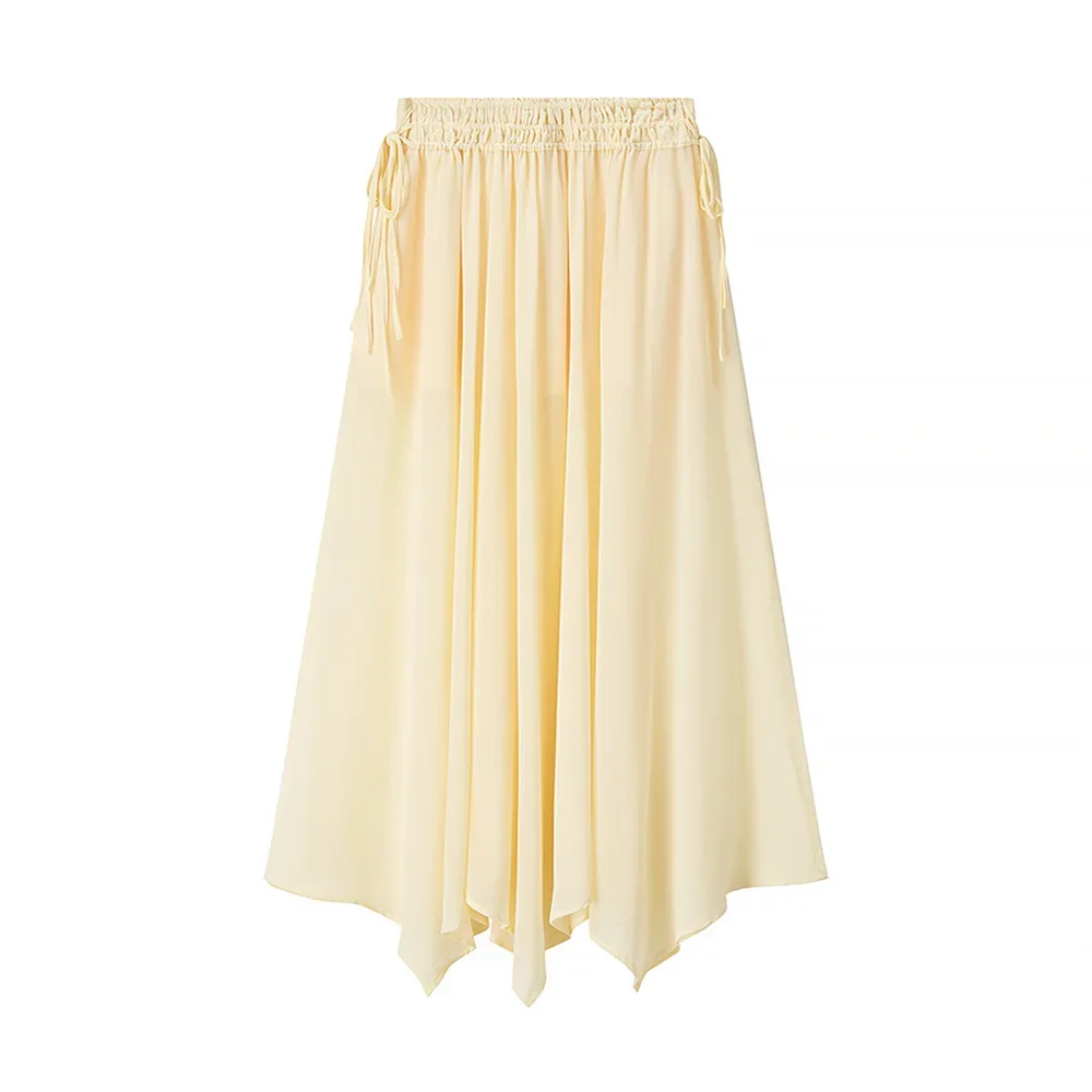 LIBIELIY Dames Gelaagde Decoratieve Shirtrok Effen Kleur Decoratie Lente/Zomer Nieuw Product Casual Dameskleding