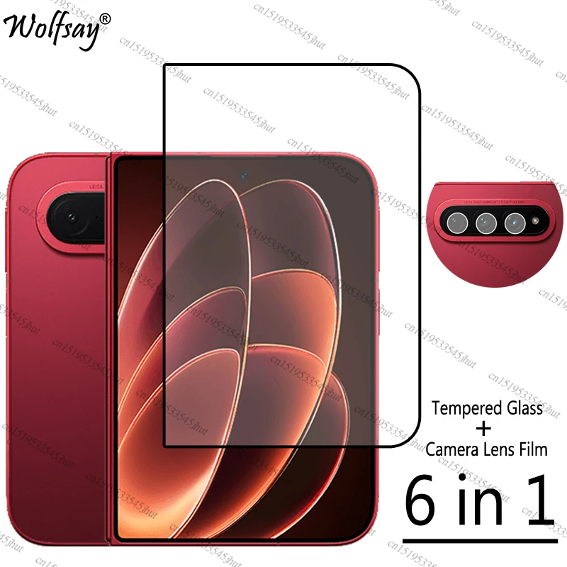 واقي شاشة زجاجي كامل لهاتف Xiaomi 18 Fold، واقي كاميرا لهاتف Xiaomi 18 Fold، زجاج لهاتف Xiaomi 18 Fold، مقاس 7.58 بوصة.