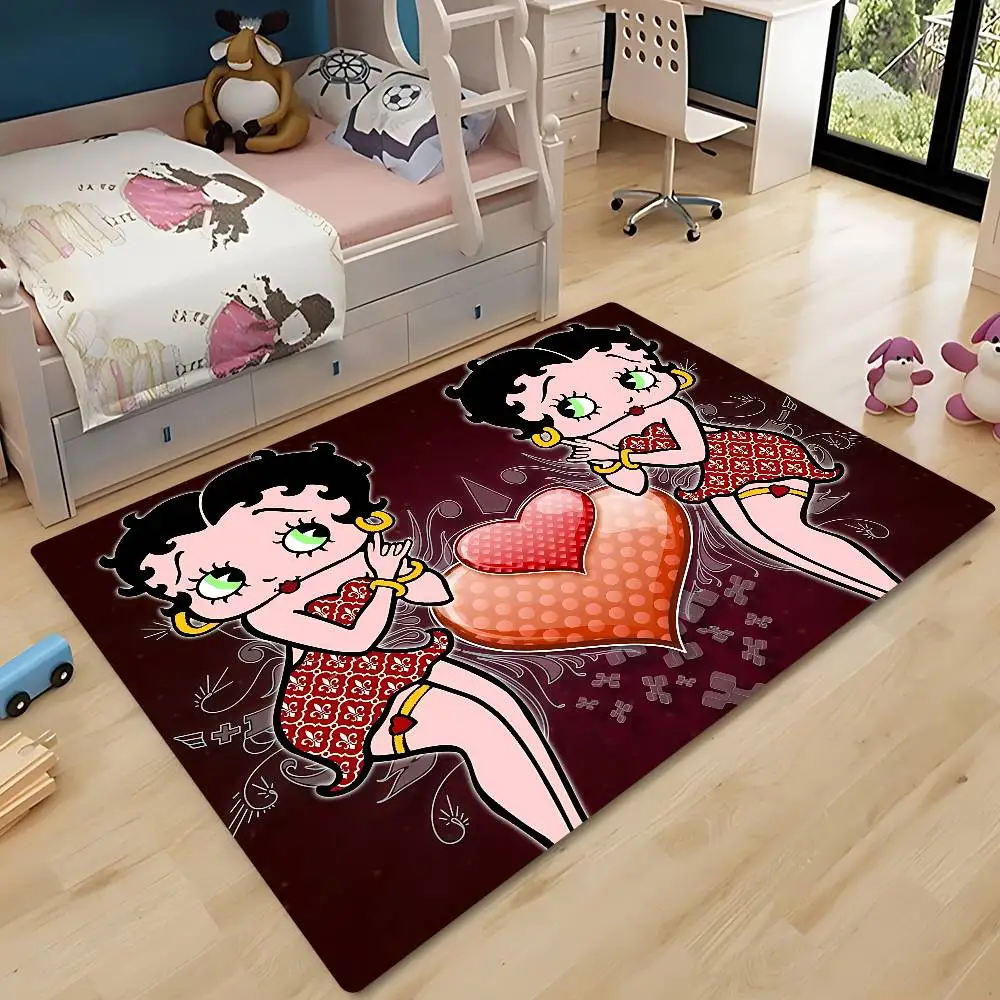 لطيف B-Betty Boop الكلمة حصيرة INS نمط لينة غرفة نوم الطابق منزل غرفة الغسيل حصيرة المضادة للانزلاق السجاد المنزلية #5
