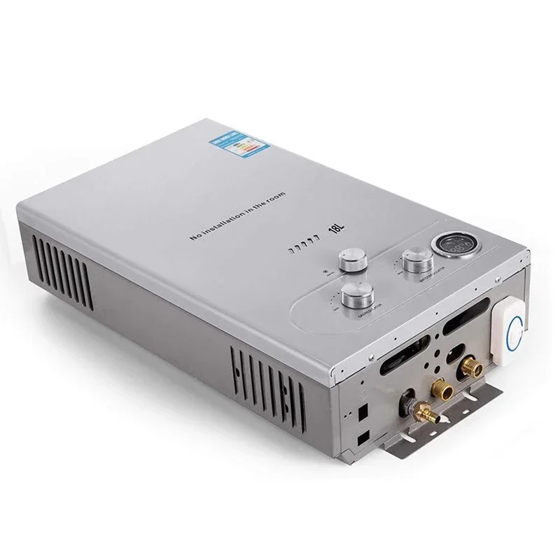 18L montado na parede de gás natural liquefeito carvão aquecedor de água doméstico automático rápido aquecedor de água a gás fábrica