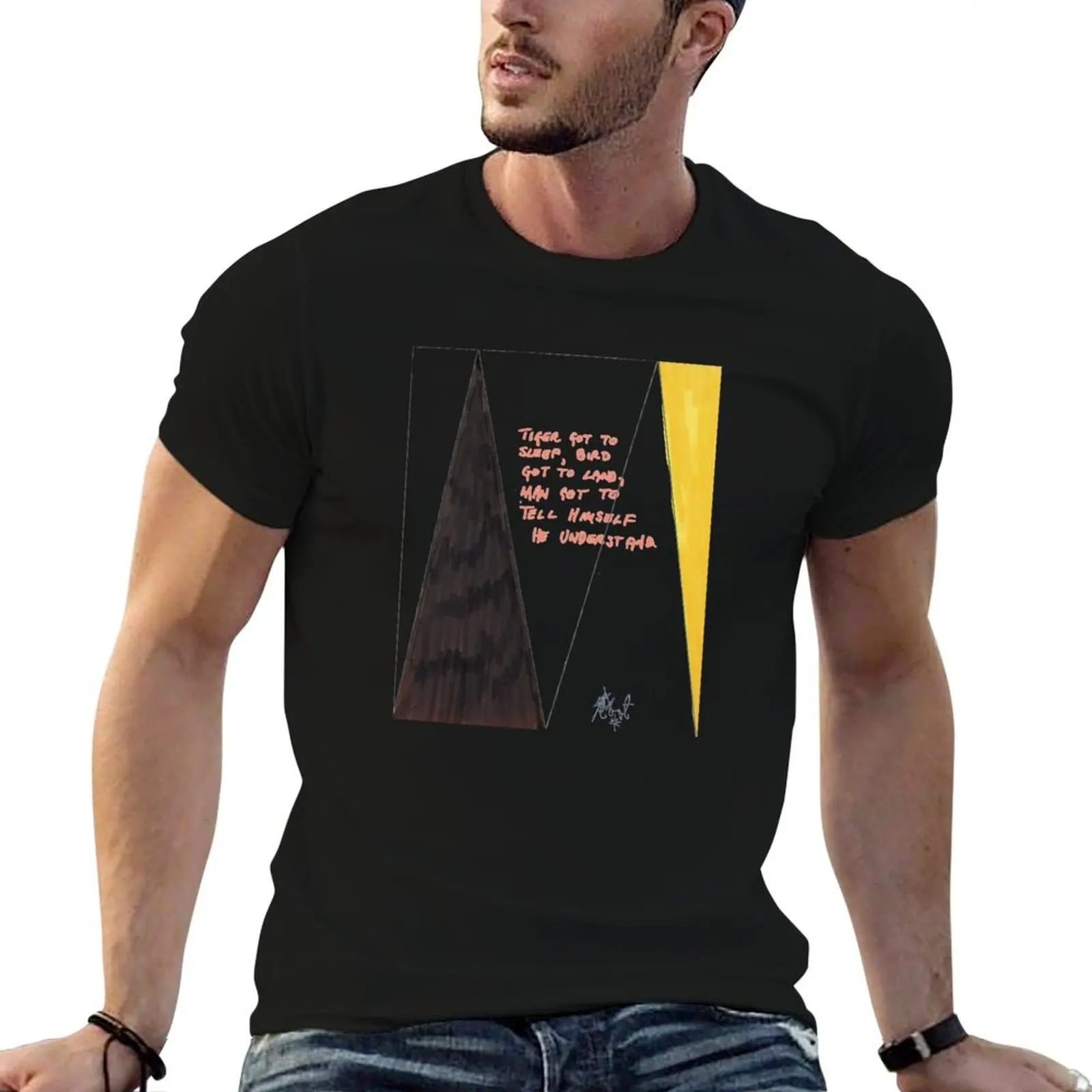 Kurt Vonnegut Poem T-Shirt man t shirt designer t shirts for man pack cotton men t shirt cotton 100% T-shirt