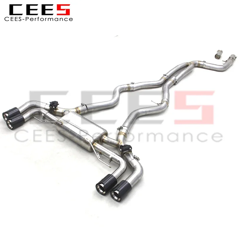 CEES performance valvetronic exhaust catback system for BMW G20 M340i 3.0T 2019-2022 304Stainless Steel Exhaust pipes muffler