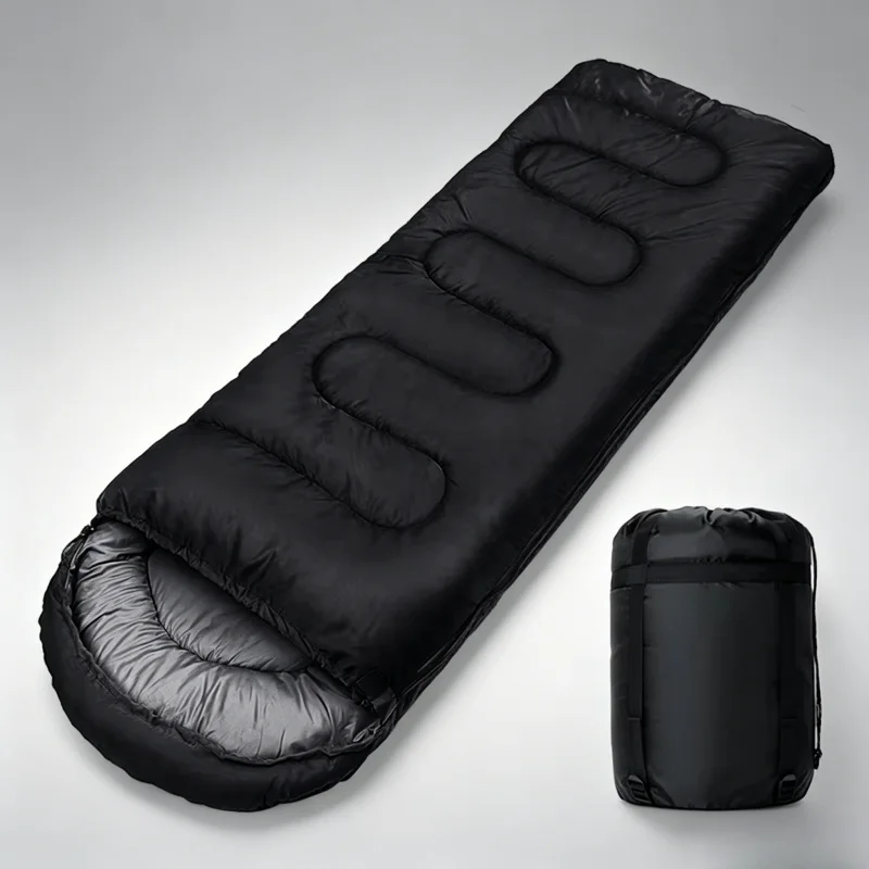 4 Season Warm Cotton Sleeping Bag Lightweight Envelope Mummy Backpacking Bag for Outdoor Winter Camping & Hiking