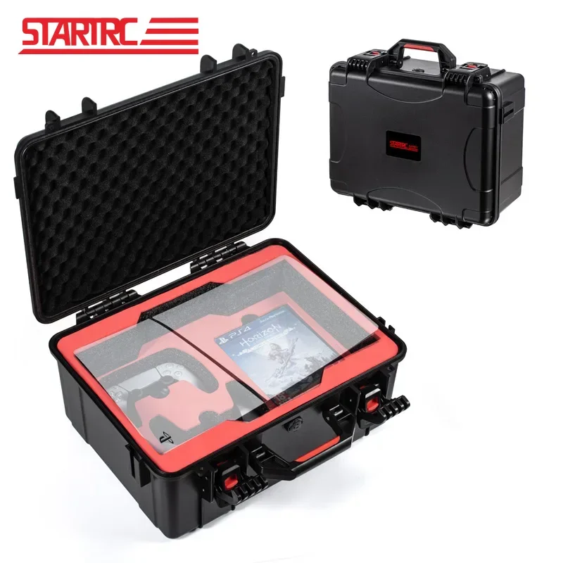 STARTRC For Playstation PS5 Slim / Pro Game Console Accessories Hard Storage Case Waterproof Box Large Travel Carrying Case