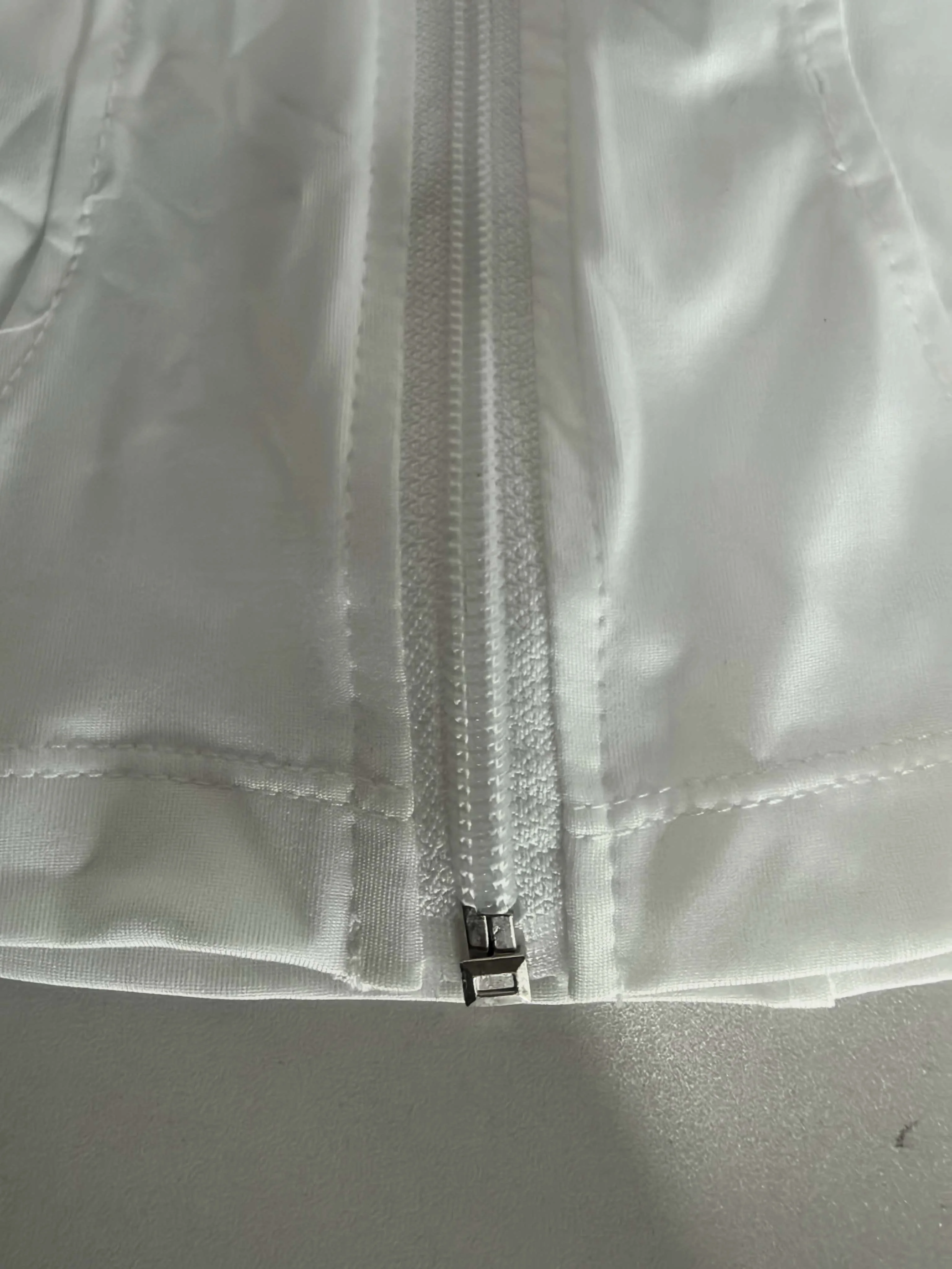Frauen Sommer Schlank Yoga Tops Stehkragen Voll Zipper Kurzen Ärmeln Shirts Solide Workout Kleidung Gym Lauf Mäntel Dame Casual – Detail 16
