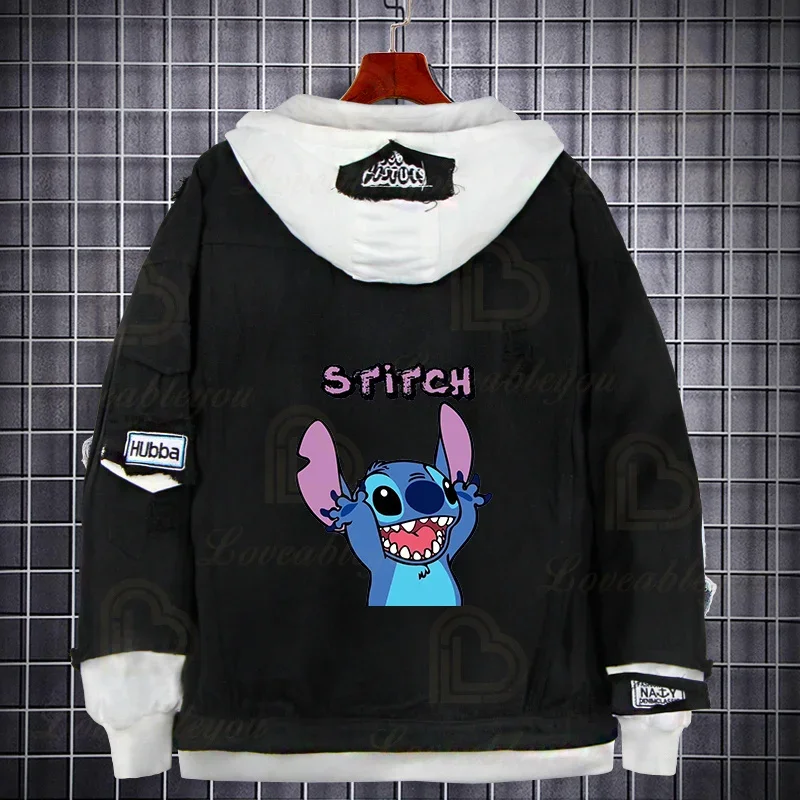 New Dis Aniem Denim Jackets Jeans Hoodies Sweatshirts Anime Cartoon Stitching Clothing Men Women Jacket Coats