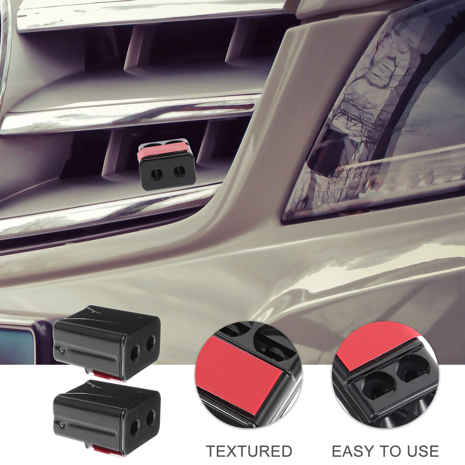 

2pcs Deer Whistle Automotive Car Alarms for Vehicles Warning Devices ABS Material Easy Installation Safety Tool Rural
