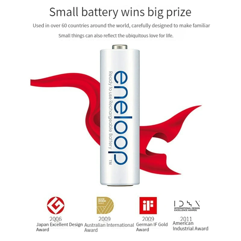 Panasonic Eneloop-baterías recargables para juguetes eléctricos, pilas AAA de 800mAh, 1,2 V, NI-MH, linterna, cámara, precargadas, novedad