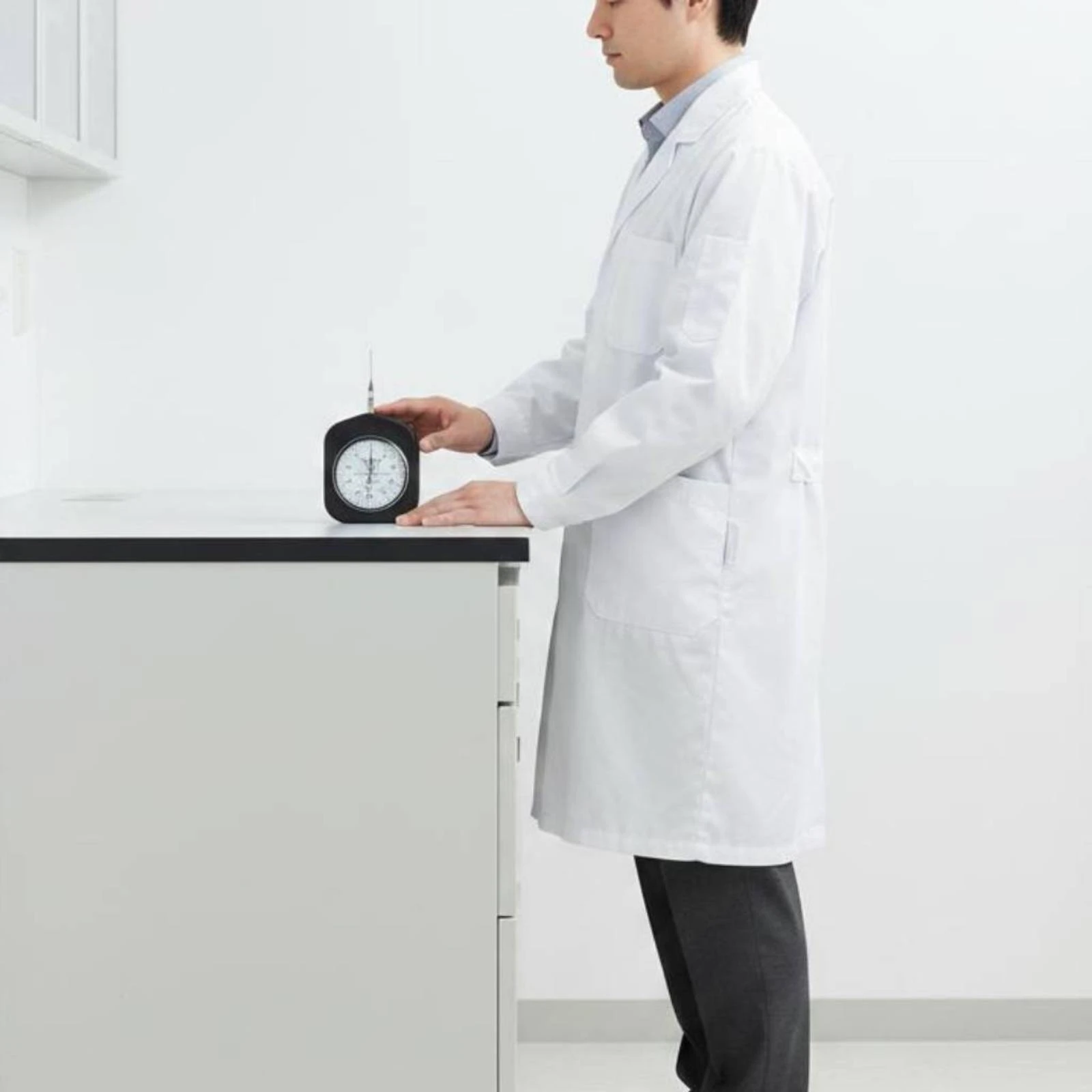 Twin Pointer Tensiometer Made in Japan Dial Tension Gauge Handheld Force Gauge Peak Hold Function Measuring Tool for Laboratory
