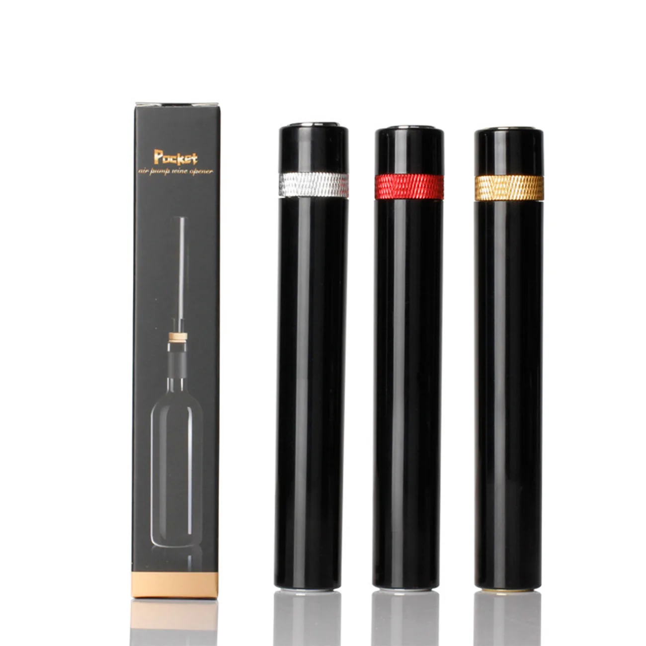 Portable Wine Bottle Opener, Air Pump Stainless Steel Pin Jar Cork Remover CorkscrewKitchen Bar Accessories Gfit OpeningTools view 2