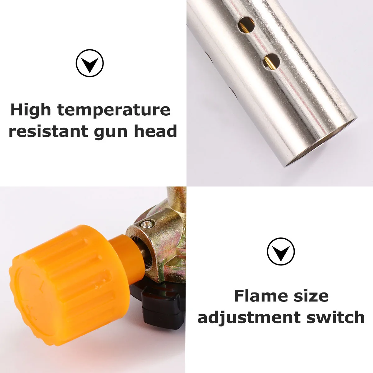 

Adjustable 360 Degree Brass Chimney Butane Burner Gas Torch Strong Wind Resistant For Camping Bbq Soldering Brazing Plumbing