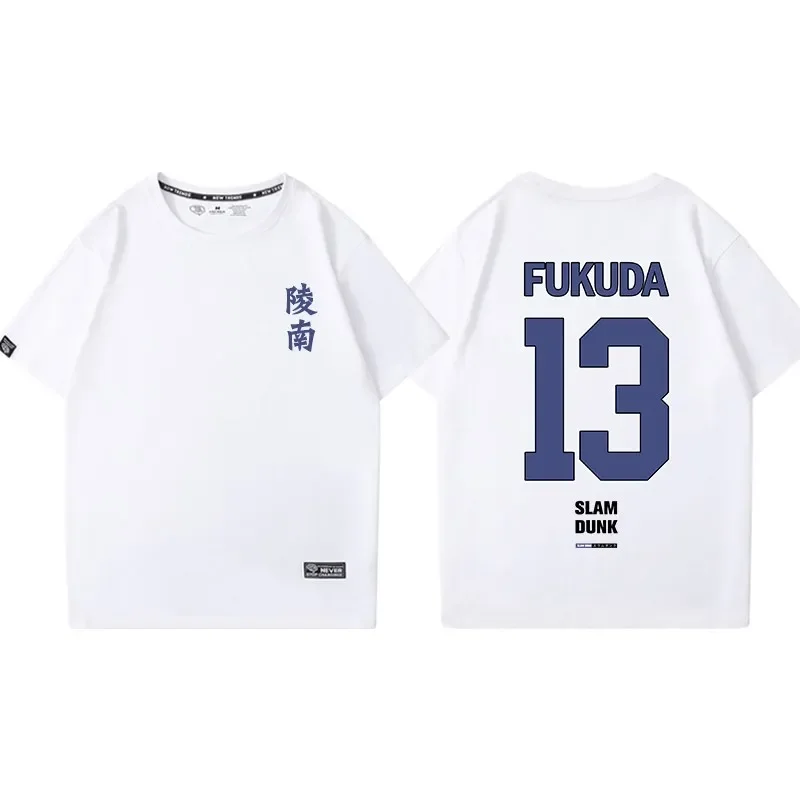 Suramu High School Basketball Team Short Sleeved T-shirt, Danku, Ryonan, No.7, Akira, Sendoh, Cosplay, Kikchou, Fukuda, Summer