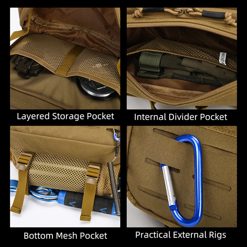 Multi-function Tatcical Waist  - Sling Backpack Shoulder 评论和价格