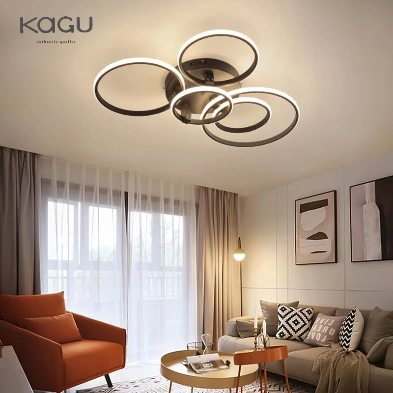 Modern LED Ceiling Chandelier Lighting For Living Study Room Bedroom Dimmable Home Gold Black Indoor Lighting decoration Lamps