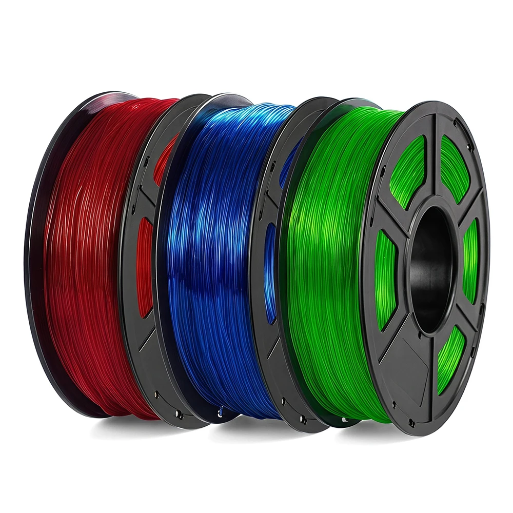 

1.75mm 3D TPU Flexible Filament 1Kg Roll Flex 3D Printer Filament Plastic Printing Materials Black Red Yellow Crystal 1Kg
