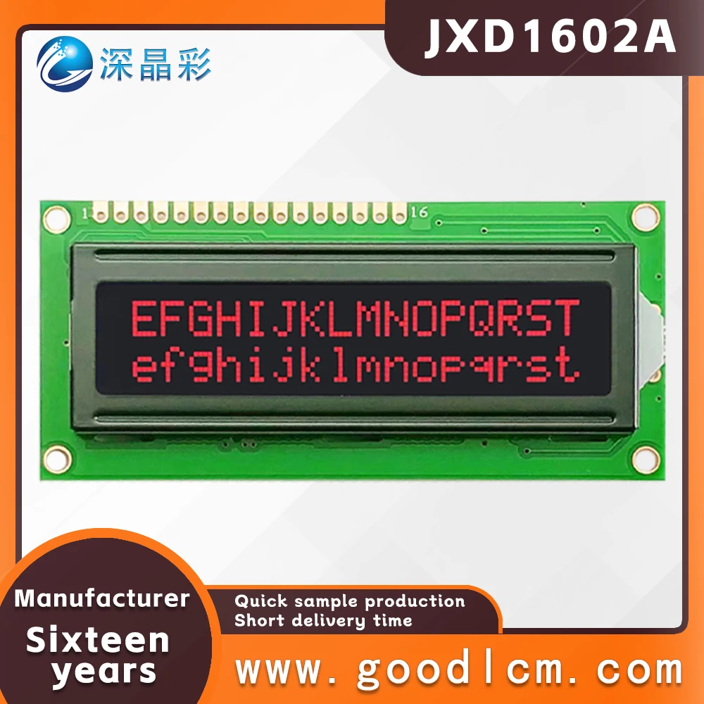 1602a 2X16 Lcd Display 16X02 I2c Lcd Module Hd44780 Drive Meerdere Modus Kleuren Zijn Beschikbaar 5.0V Of 3.3V Voeding Va Rood