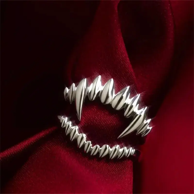 2Pcs Game Baldur's Gate 3 Rings Men Cosplay Astarion Vampire Props Adjustable Alloy Jewelry Accessories Ring Halloween Xmas Gift