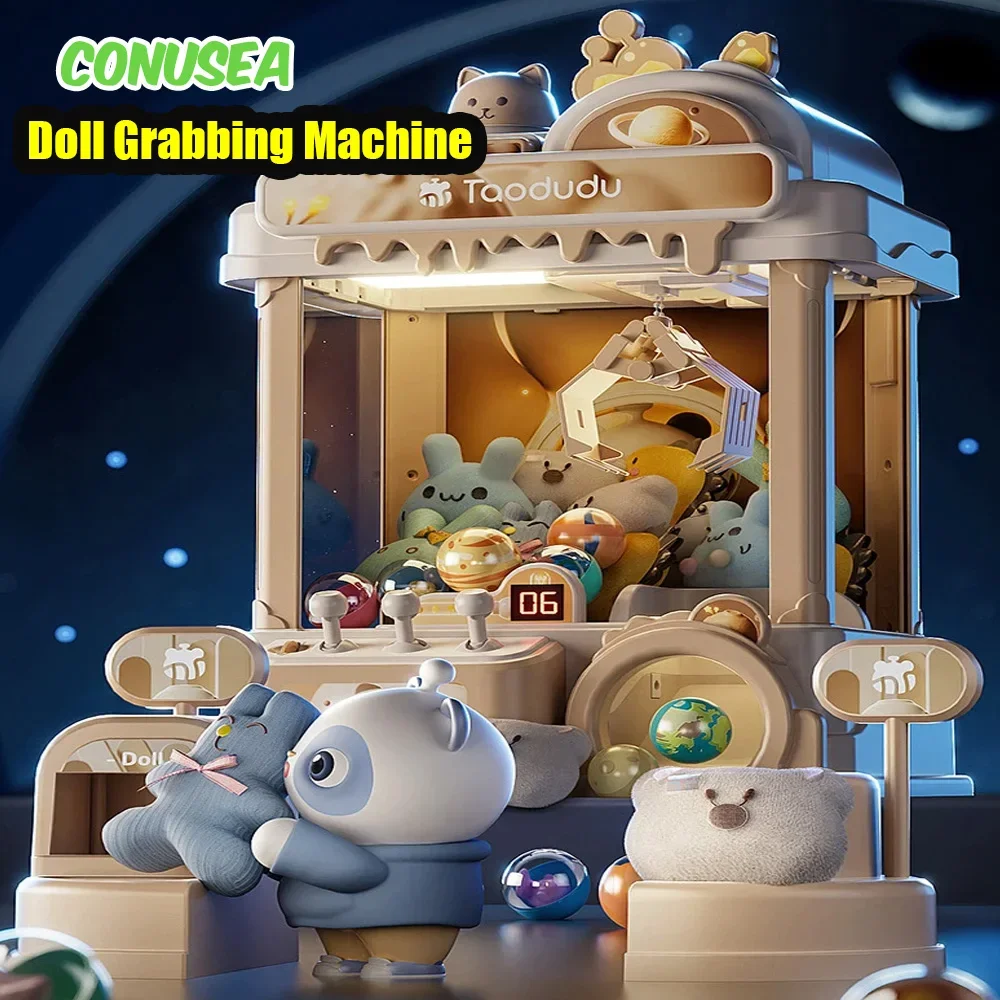 Máquina de grúa Arcade de garra grande, juegos de muñecas para niños, máquina expendedora eléctrica, muñeca con Control remoto, agarre de bolas para niñas