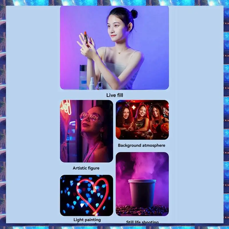 

2025 M22 Magnetic LED Selfie Light Phones Clip-On Dual Color Temperature Portable Fill Light For Outdoor Photography Black,M22 M