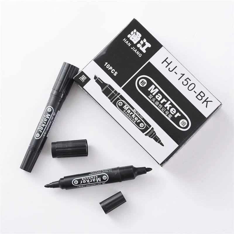 1pc Large Double-head Oily Marker Pen Big Head Pen Waterproof Not Fade Marker Pen Art Office Supplies School Stationery