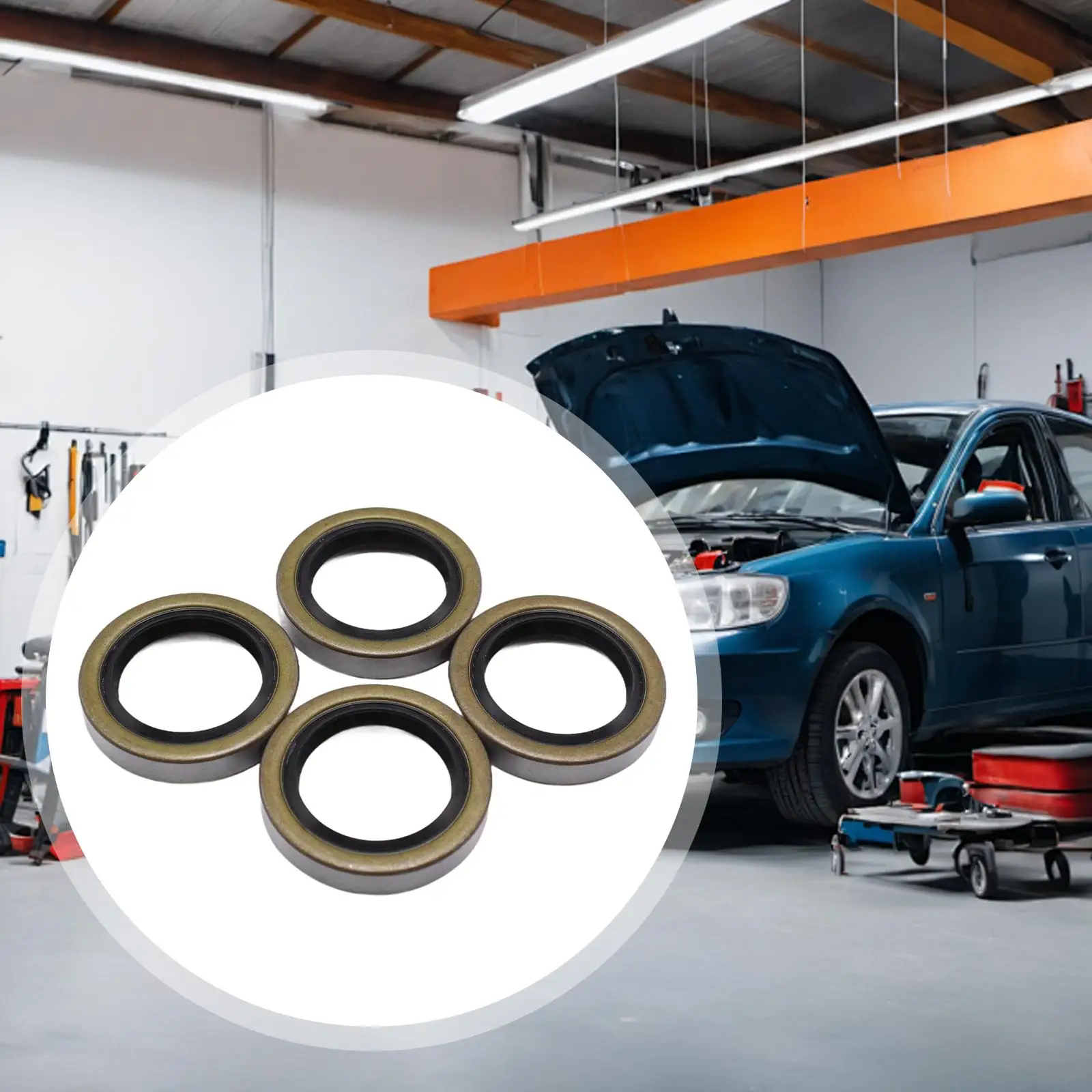 

Trailer Hub Wheel Grease Seal Double Lip Oil Seal Assembly for Boat Trailer Axle Maintenance Kit