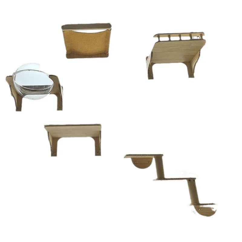 

Cat climbing frame No punching suction cup Wall mounted sky glass Window sill Hanging cat nest Hammock Jumping platform
