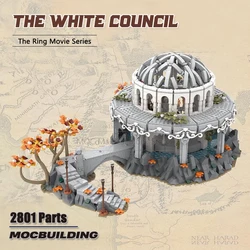 The White Council MOC Building Blocks UCS Rings Movie Scene Technology Bricks DIY Assembly Collection Toys Display Xmas Gifts