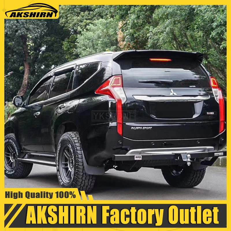 For mitsubishi pajero sport 2017 ABS Plastic Rear Trunk Wing Spoiler For Mitsubishi Pajero Spoiler 2016 2017 2018 2019