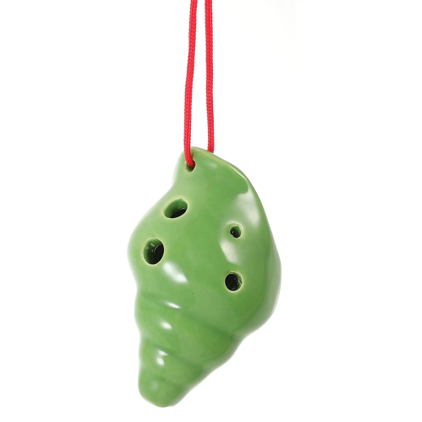 6-Hole Ceramic Ocarina, Conch-Shaped Wind Instrument for Beginners, Portable & Easy to Play for Kids and Adults