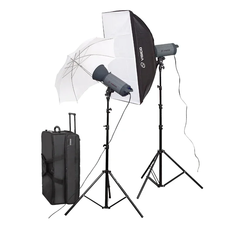 Flash light heads photographic studio flash portable photo studio light kit