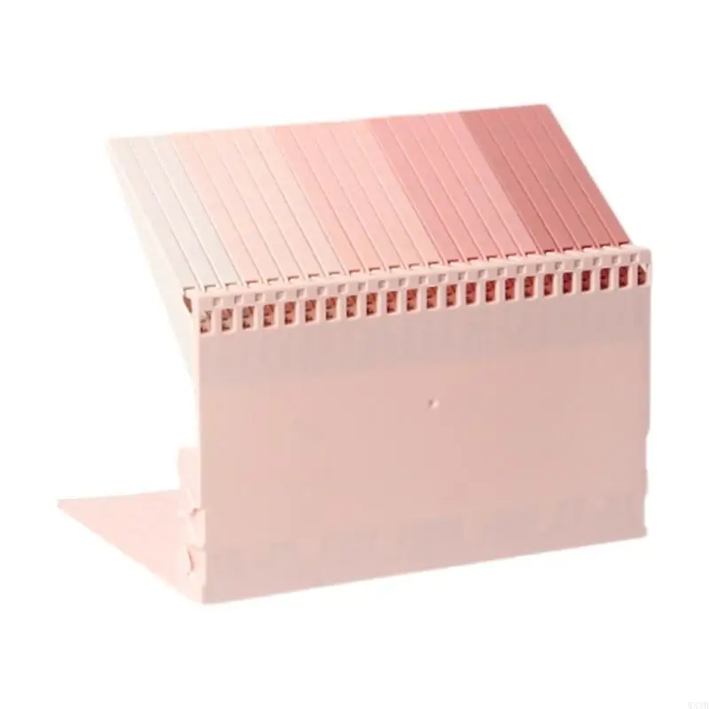 Gradient Color Bookends Clear Book Stoppers Piano Bookends Book Holders Stand Book End for Library Bedroom